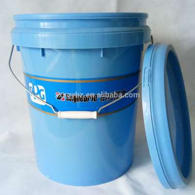 10 litre high quality white plastic pail