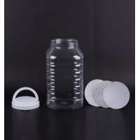 empty clear 4 litre plastic bottle