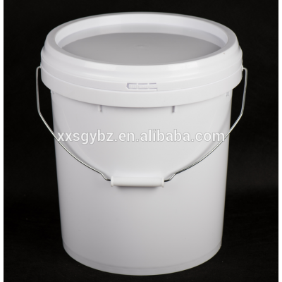 Different types 16liter plastic food pails with handle