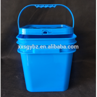 2018 New Outdoor 10L square colorful plastic buckets