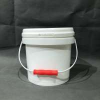 A020 New PP Pail for Paint 2L Plastic Pail with Lid White Buckets with Handle Food Grade Pail Plastic Buckets